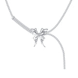Ripple / Liquefied Butterfly Gemstone Chain Necklace