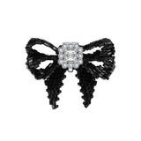 YVMIN X SHUSHUTONG / Square Gemstone Layers Braided Bow Earring