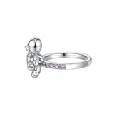 Paradise / Six Claw inlaid Bear Ring