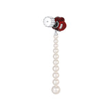 YVMIN X SHUSHUTONG / Pearl String Rose Earring