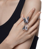 Ripple / Shadow Liquefied Butterfly Ring
