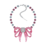 YVMIN X SHUSHUTONG / Gemstone Chain Braided Bow Necklace