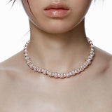 Ripple / Pearl Gemstone Necklace
