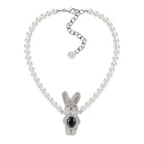 Paradise / Pearl Chain Rabbit Necklace