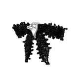 YVMIN X SHUSHUTONG / Square Gemstone Braided Bow Earring