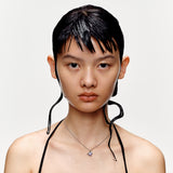 Ripple / Rhombic zircon Necklace