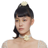 YVMIN X Cacien / 毛绒蒜花发夹
