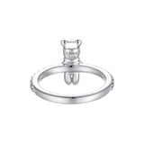 Paradise / Bear Inlaid Stone Ring