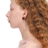 YVMIN X SHUSHUTONG / Pearl String Rose Earring