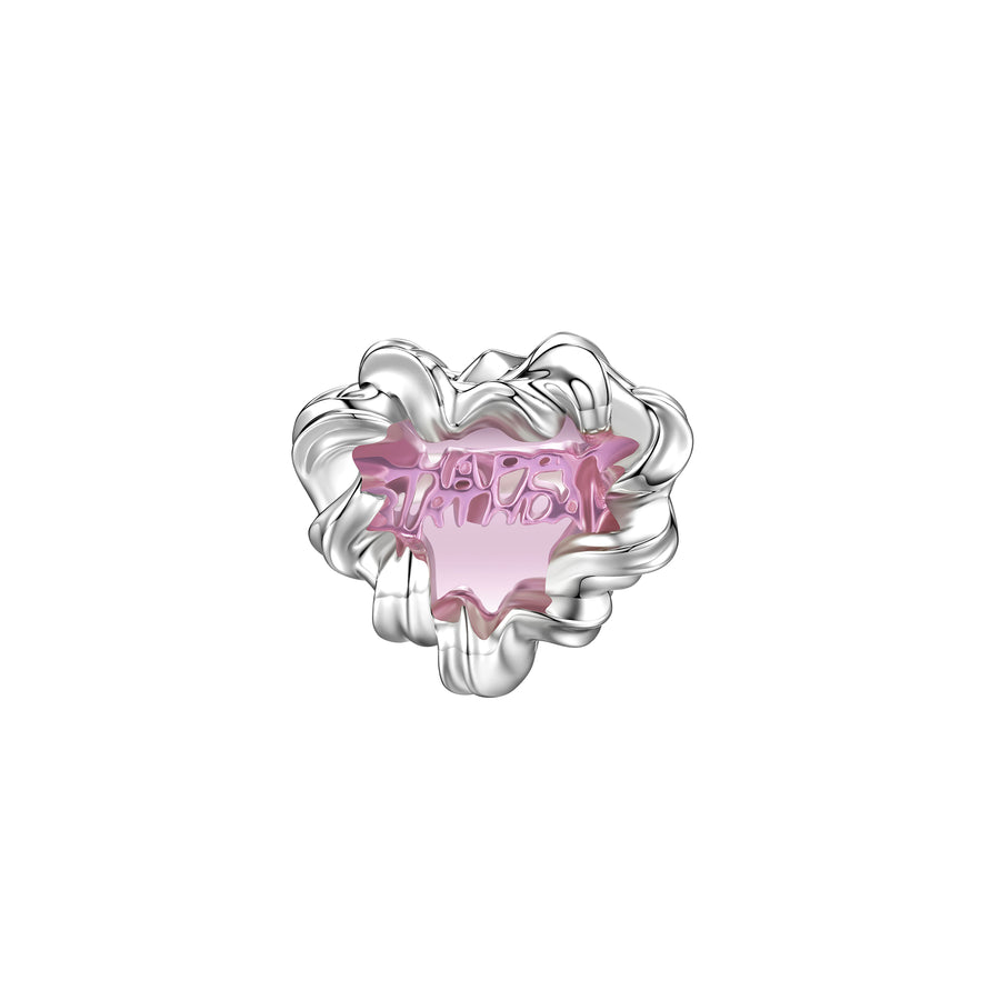 ElectricGirl / Crystal heart cake Ring