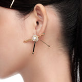 YVMIN X SHUSHUTONG / Metal Clips Bowknot Earrings