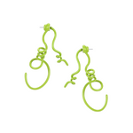 YVMIN Paradise Vines Earring featuring intricate vine design with dangling elements and gold-tone finish.