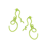 YVMIN Paradise Vines Earring featuring intricate vine design with dangling elements and gold-tone finish.