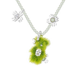 Paradise / Pearl Garden Flocked Mini Grass Bear Pendant