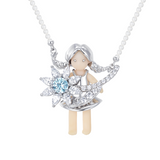 Paradise / Medium Girl Sunflower Pearl Necklace