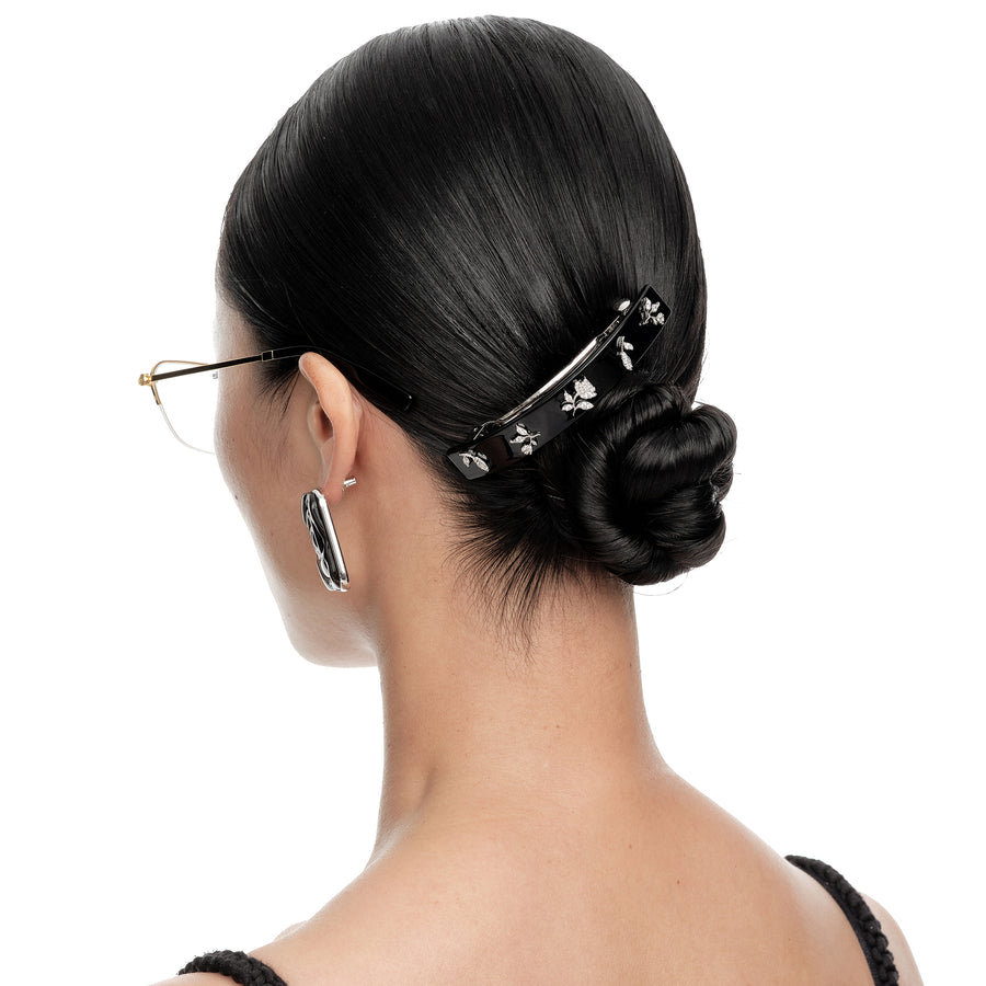 YVMIN X SHUSHUTONG / Zircon Floral Hair Clip