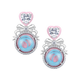 YVMIN X Ashley Williams Mourning stud earrings with distinctive sculptural design