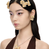 Paradise / Split Puppy Earring