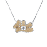 Paradise / Greeting Bear Beaded Necklace