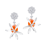 Orchard / Crystal Carrot Drop Earrings