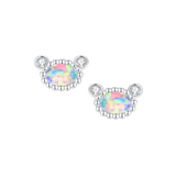 Paradise / Bear Gem Stud Earrings