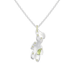 YVMIN Paradise Transformed Bear Necklace featuring a detailed pendant with intricate design on a chain.