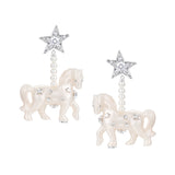 Paradise / Pony Pave Star Pendant Earring
