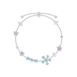 Paradise / Single-Layer Gem Flower Bracelet