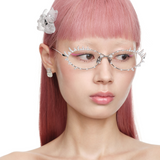 Paradise / Mini Cat Head Mother-of-Pearl Gem Stud Earrings