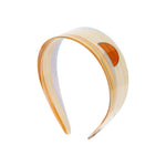 YVMIN landscape hair band with colorful patterns, suitable for casual or outdoor wear, shown in a close-up view.