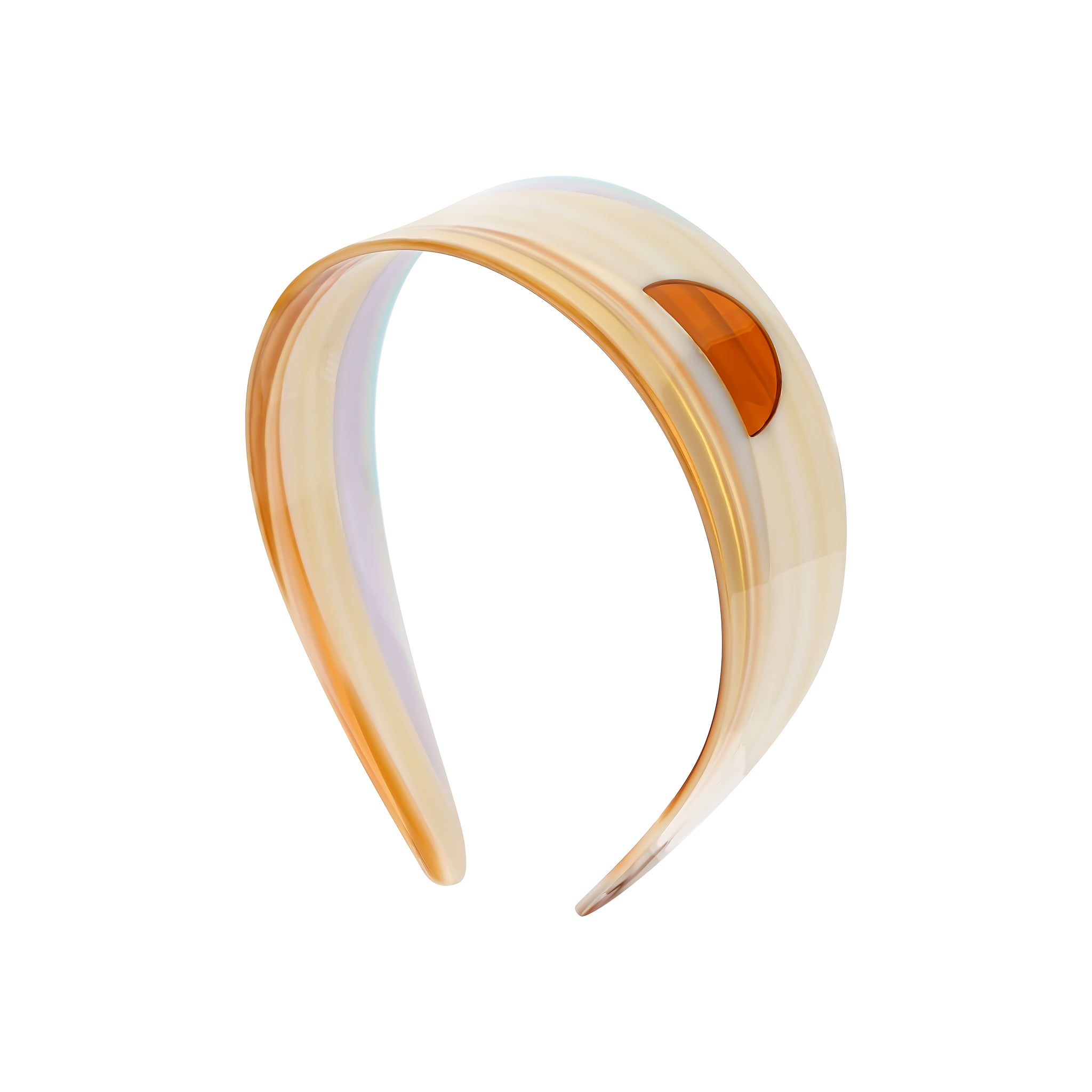 YVMIN landscape hair band with colorful patterns, suitable for casual or outdoor wear, shown in a close-up view.