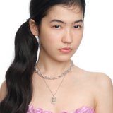 Paradise / Inlaid Mini Bear Necklace