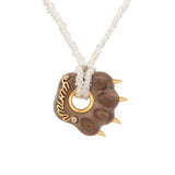 Paradise / Wooden Bear Paw Necklace