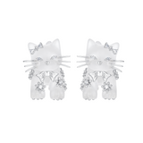 Paradise / Split Cat Stud Earrings