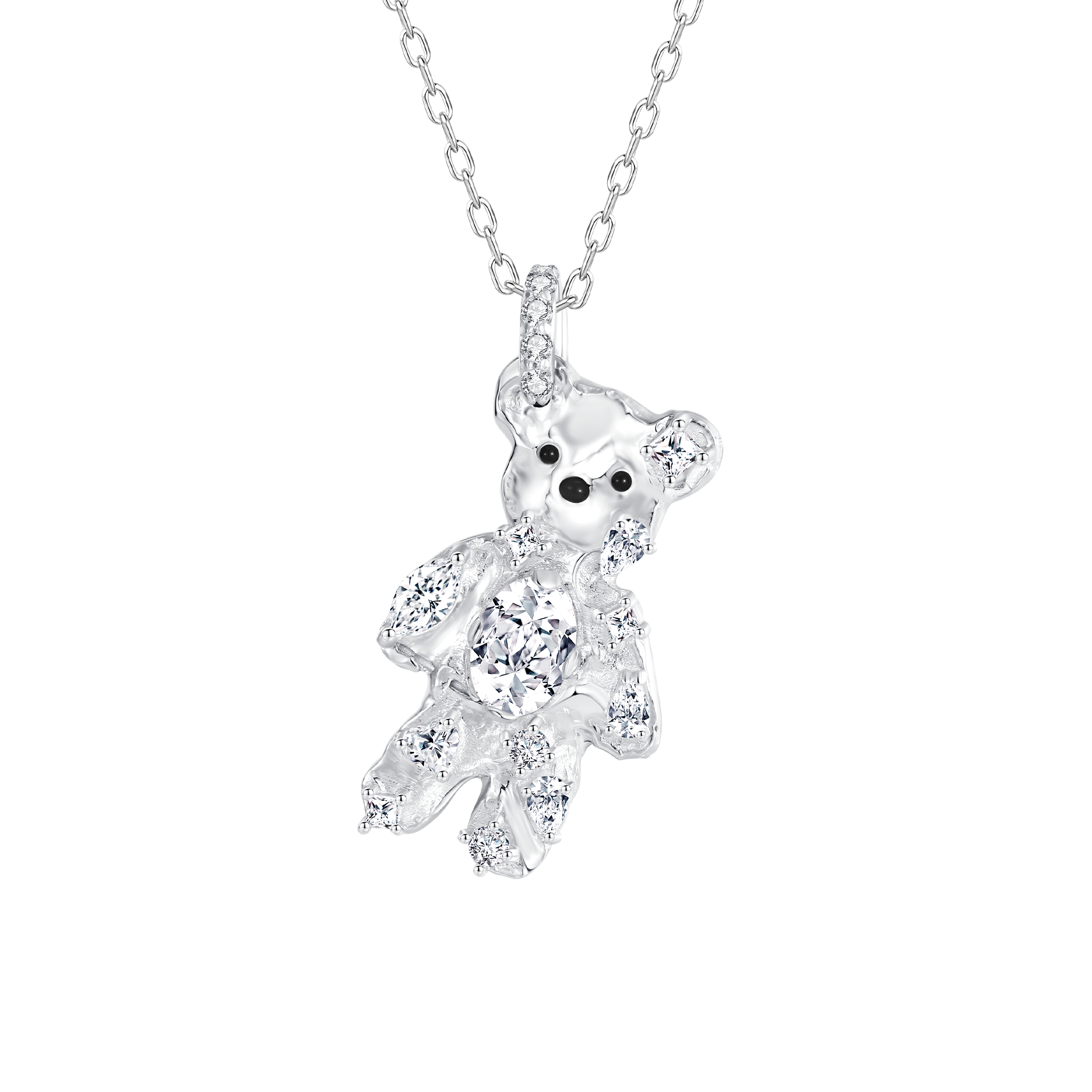 Paradise / Coin Bear Gem Necklace