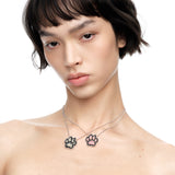 Paradise / Stone Inlay Bear Paw Pattern Necklace