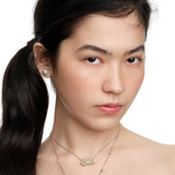 Paradise / Double Pearl Stud Earrings