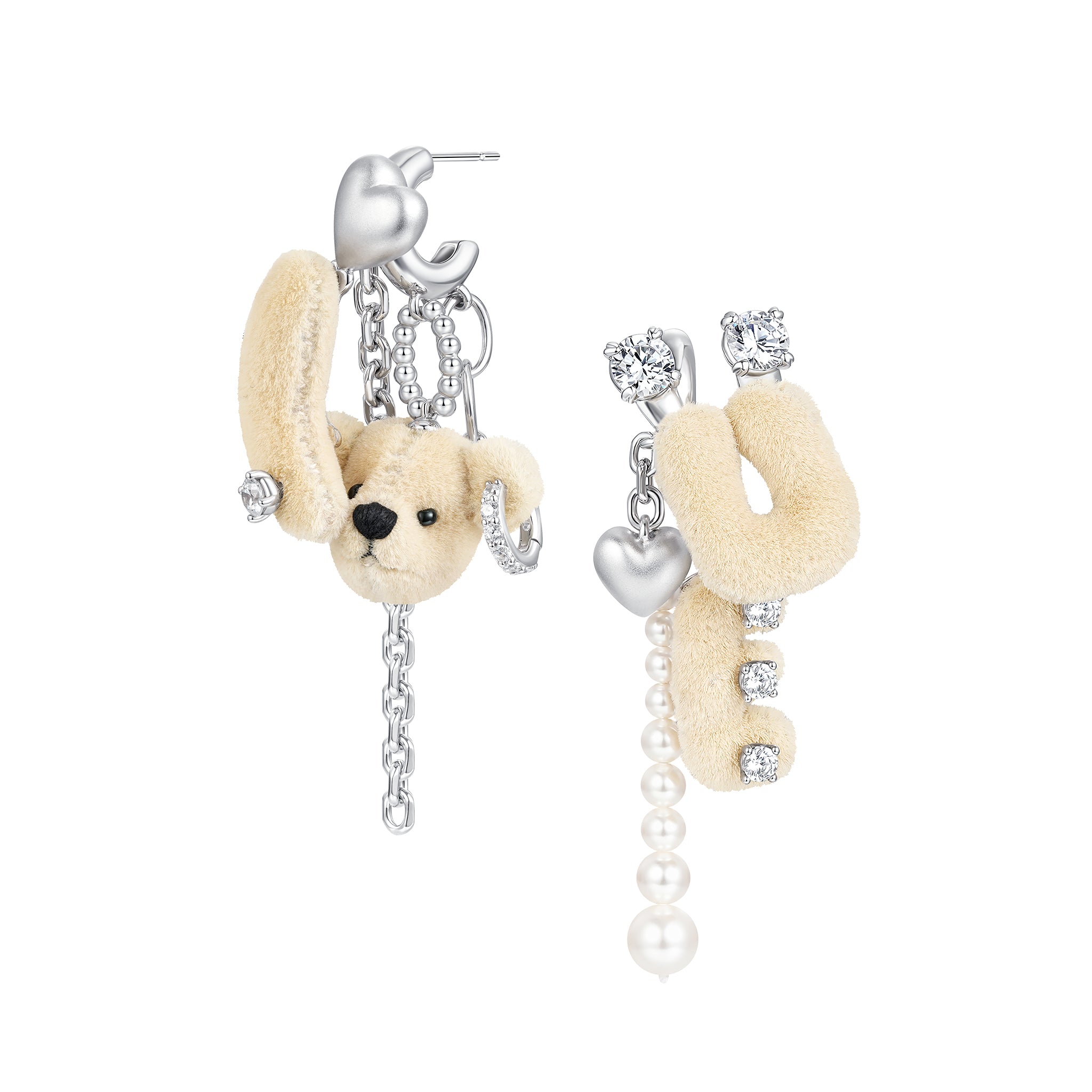 Paradise / LOVE Bear Tassel Earring