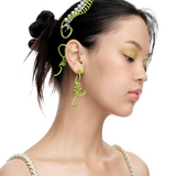 YVMIN Paradise Vines earring featuring intricate vine-inspired design and elegant gold-tone finish.