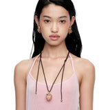 Paradise / Wooden Acorns Necklace