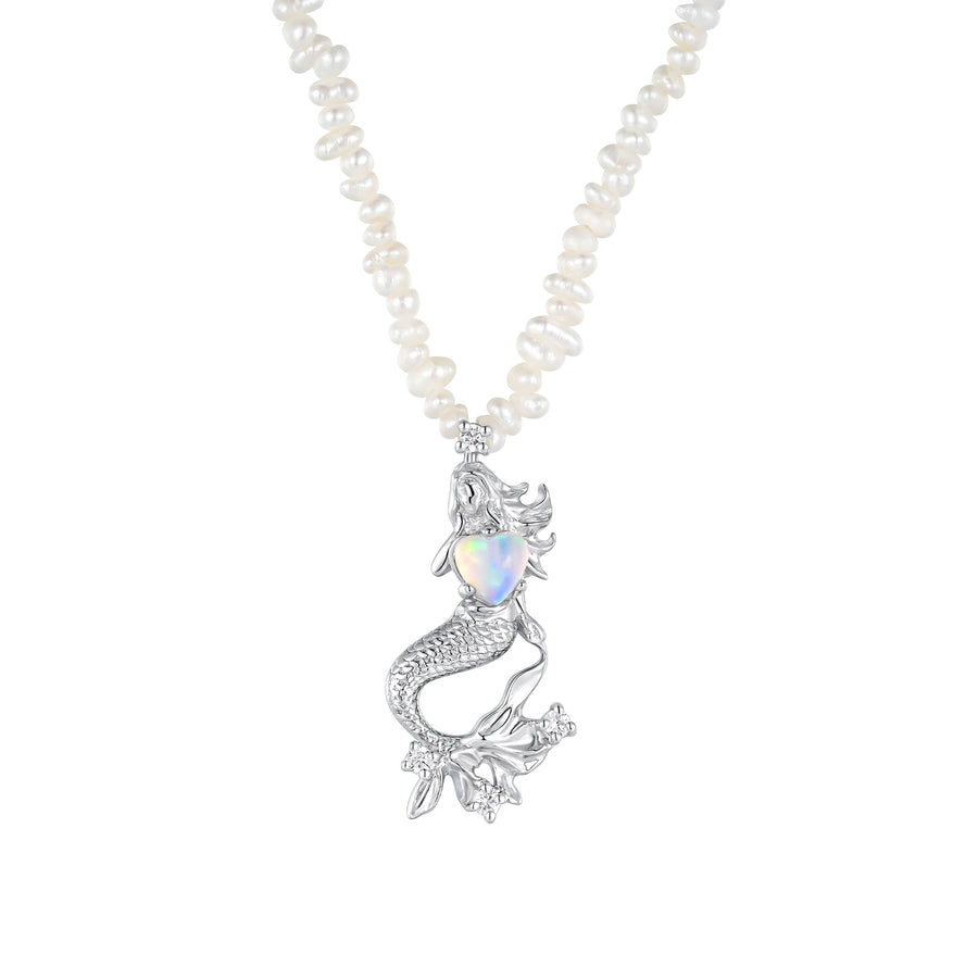 Mermaid / Opal Pearl Necklace