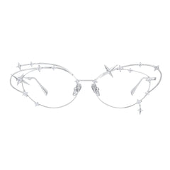 YVMIN Paradise Shooting Star glasses featuring clear glass with star and paradise designs, stylish and unique eyewear.