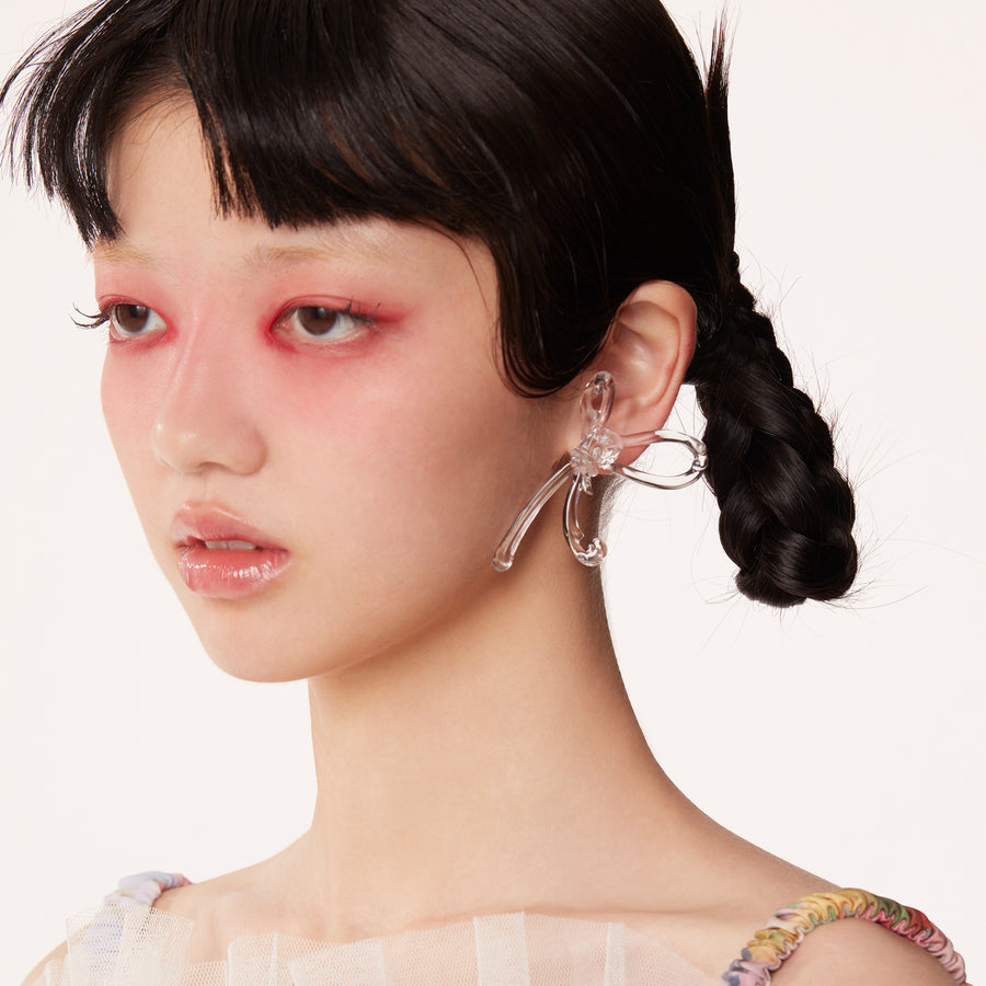 YVMIN X SHUSHUTONG / Transparent Bowknot Earring