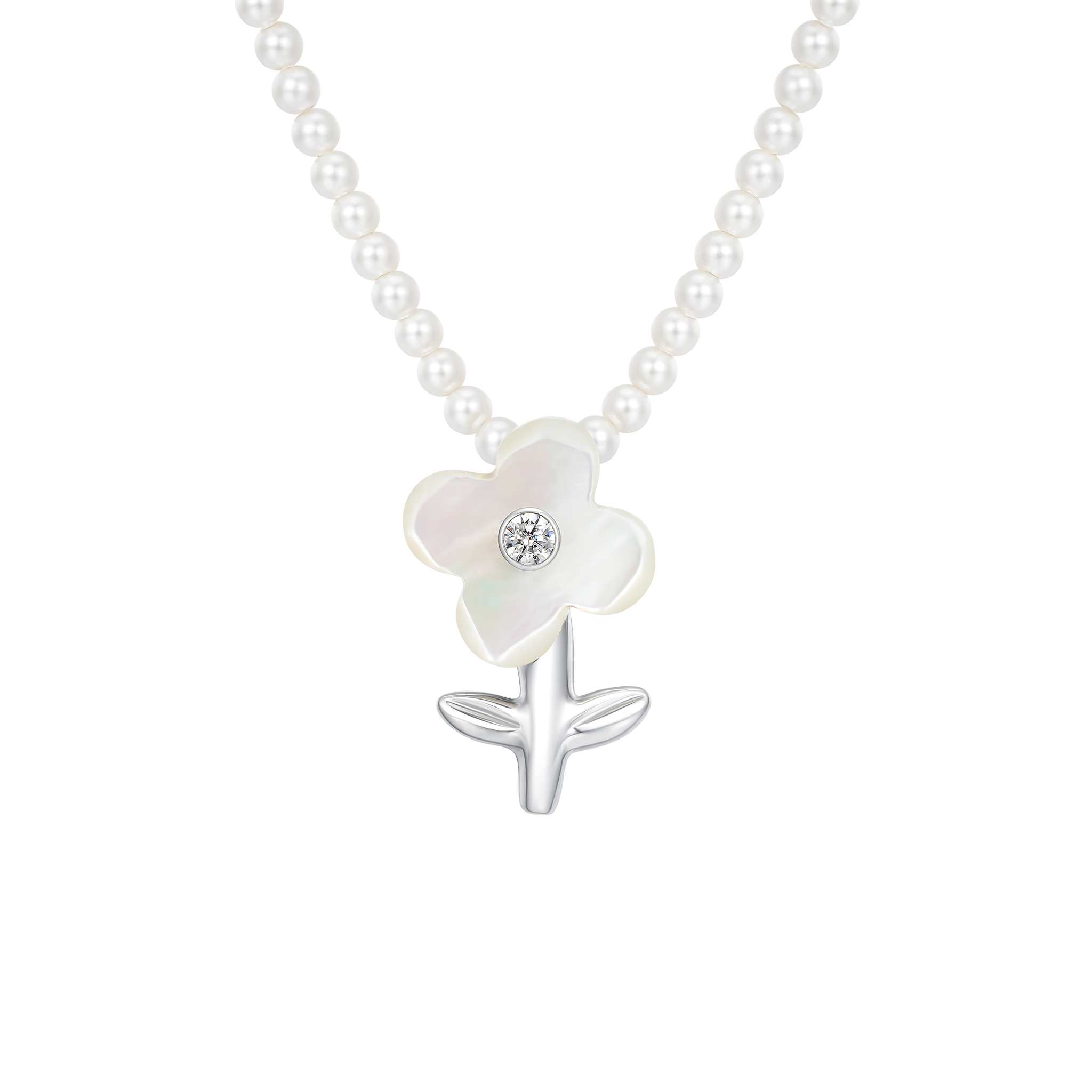 Paradise / Simple Irregular Flower Necklace