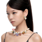 YVMIN X SHUSHUTONG / Rubber Band Flower Pearl Earring