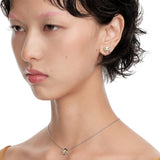 Ripple / Heart Shaped Flower Earring