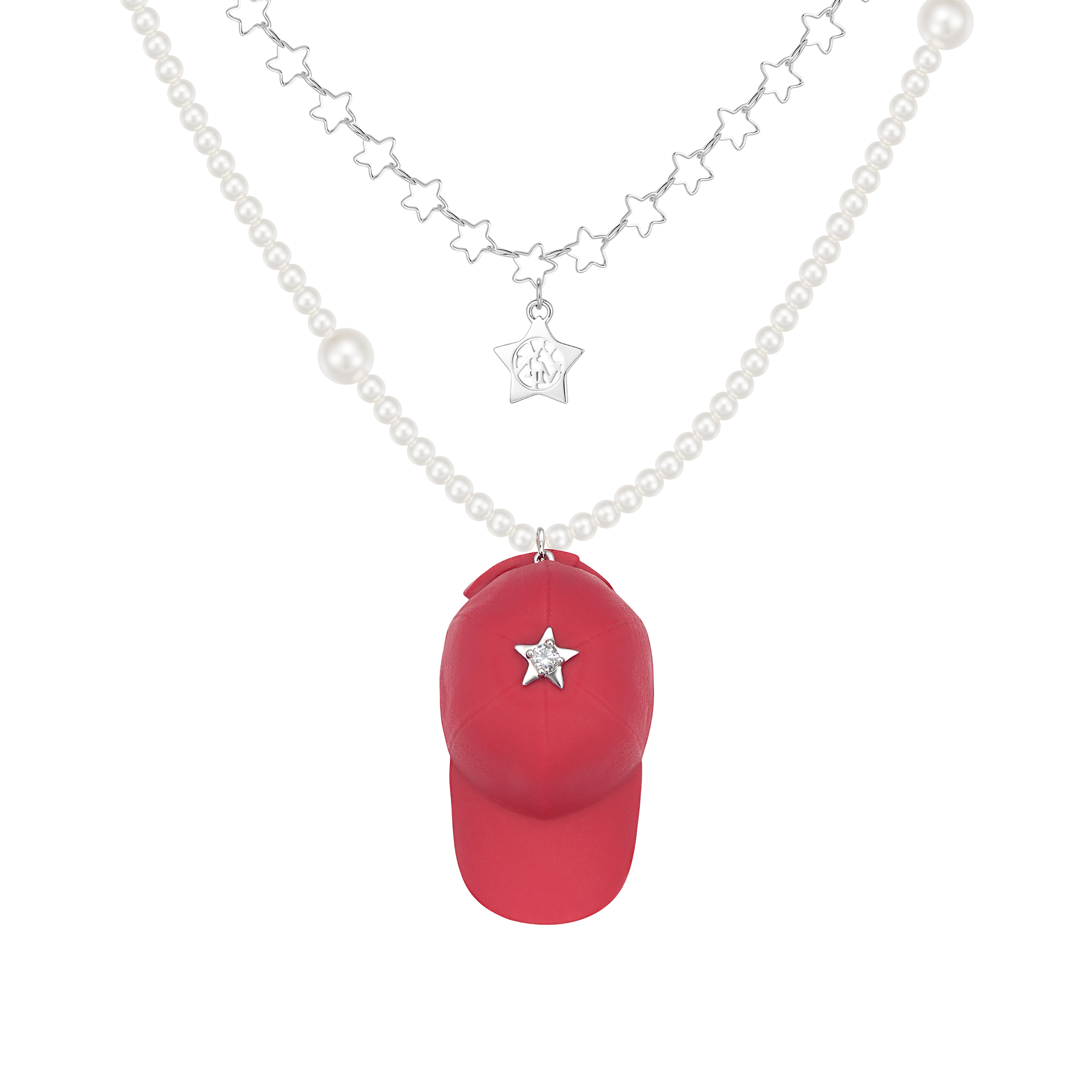 Orchard / Pearl Star Hat Necklace