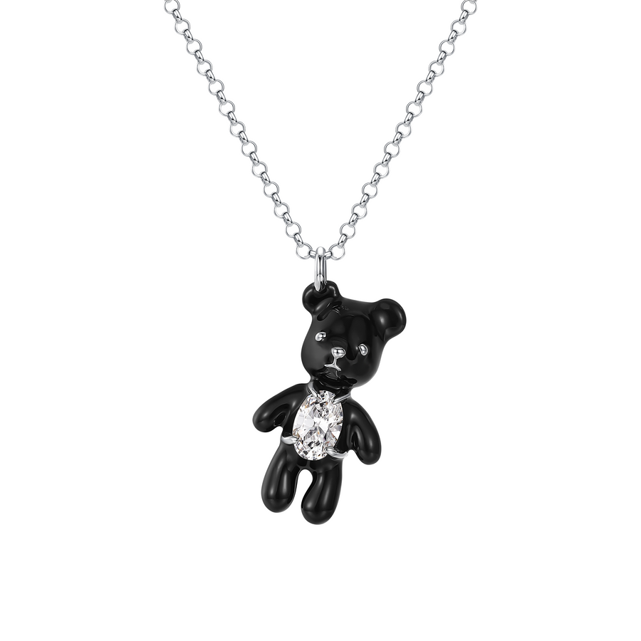 Paradise / Enamel Bear Pendant Necklace