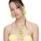 Orchard / Grape Bear Necklace