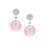 Orchard / Transparent Carrot Drop Earrings